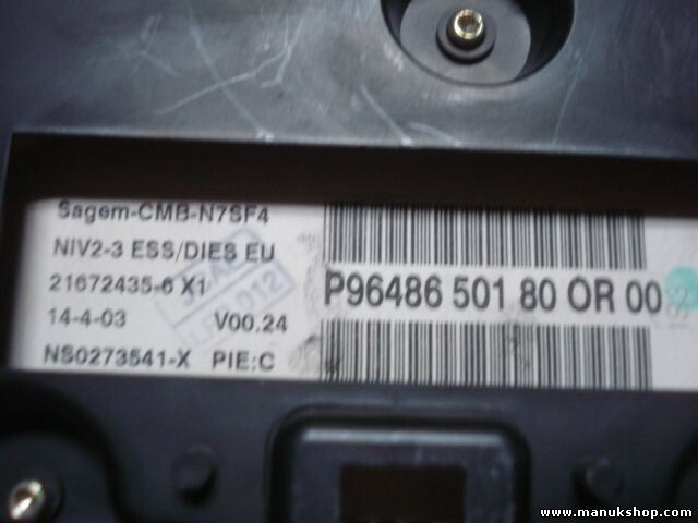 Cuadro de instrumentos Citroen Xsara Break P9648650180 OR00 SAGEM 21672435-6 X1