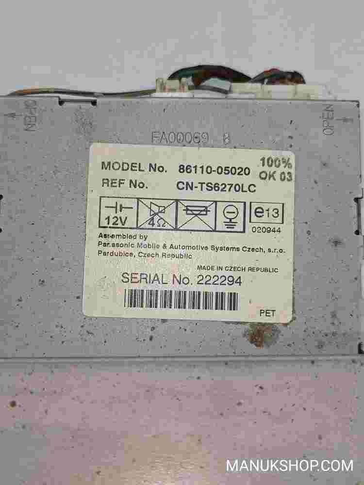 Pantalla del salpicadero Toyota Avensis T25 8611005020 CNTS6270LC FA00069B