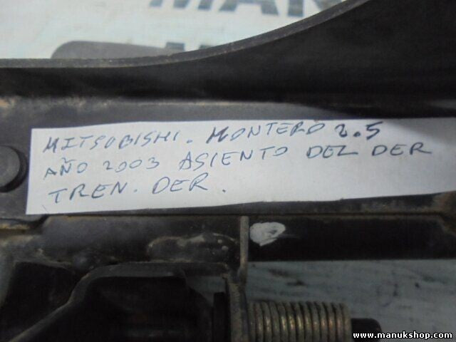 Guía de asiento derecho lado derecho Mitsubishi Pajero Montero 2.5 TD 2003