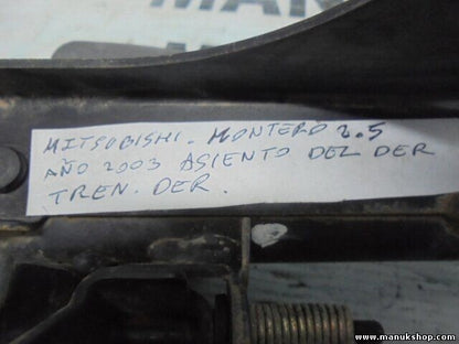 Guía de asiento derecho lado derecho Mitsubishi Pajero Montero 2.5 TD 2003