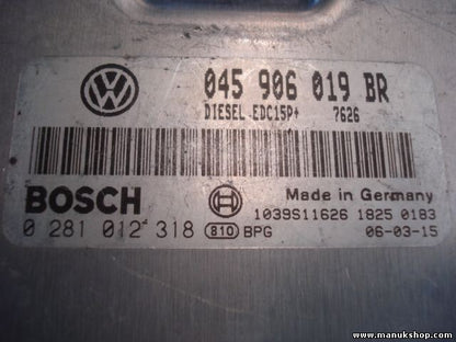 Centralita del motor Skoda Fabia VW Polo Seat Ibiza 1.4 TDI 0281012318