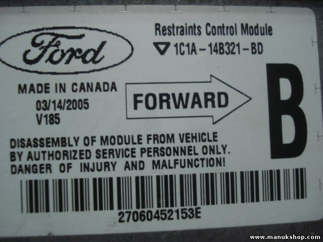 Sensor de impacto de airbag Ford Transit 2005-2009 1C1A14B321BD 1C1A-14B321-BD
