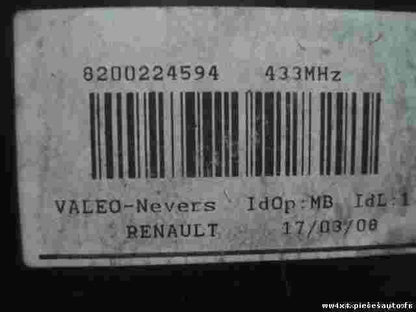 Lector de tarjeta de clave Renault Laguna II Espace Mk4 8200224594 VALEO-Nevers
