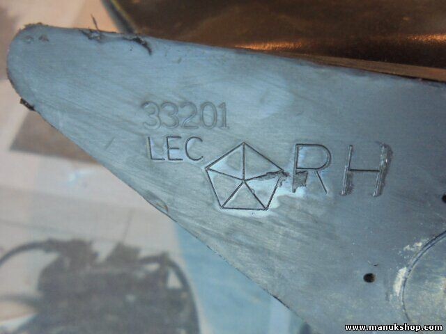 Espejo retrovisor exterior derecho manual Cherokee Sport XJ 1997-2001 55154946AC