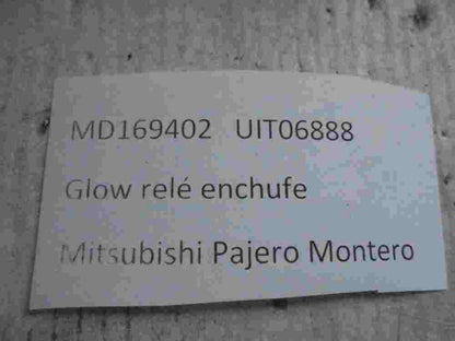  Recocido controlador Glow relé enchufe  Mitsubishi Montero Pajero MD169402 