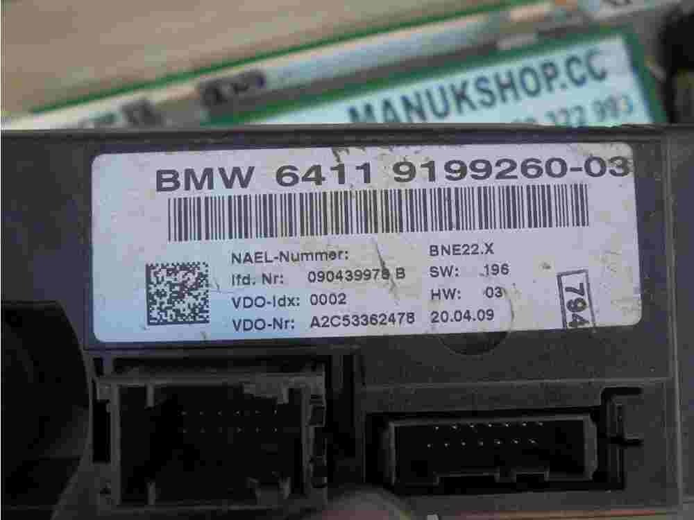 Climatizzatore Riscaldamento Climatizzatore Pannello di controllo BMW 3 E90 E...