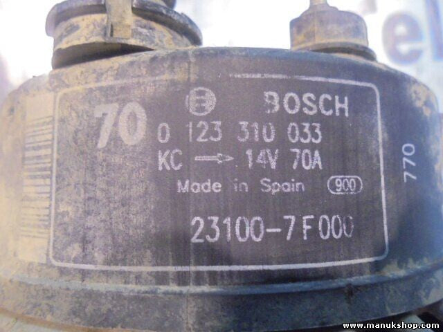 Alternador Nissan Terrano Ford Maverick 231007F000 BOSCH 0123310033 0986040850