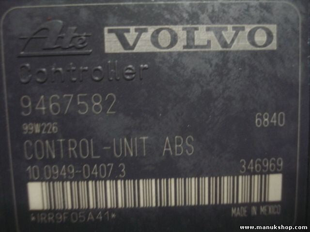 Unidad hidráulica del ABS Volvo V70 9467582 99W425 9467581 10020402364