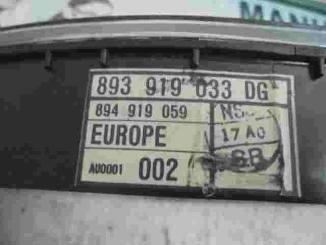 Esferas del cuadro instrumentos Audi 80 90 UN4 893919033 DG 894919059