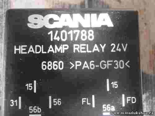 release lampeggiante Scania 1401788 6860 PA6-GF30 6860PA6GF30 24 V