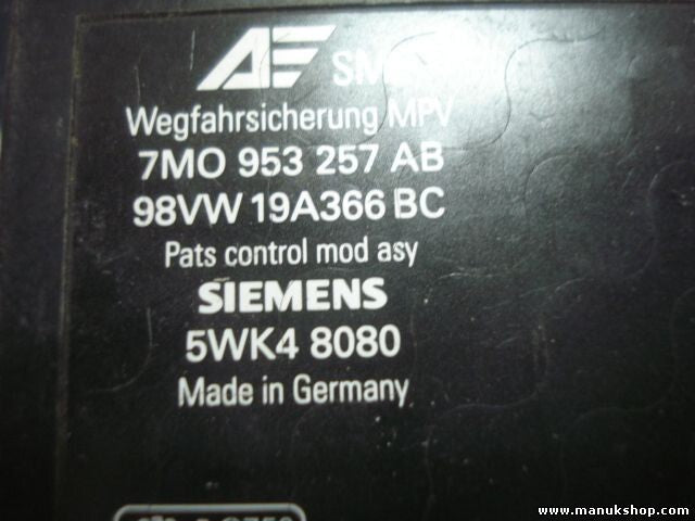 Control de la unidad de alarma inmovilizador módulo VW Volkswagen 7M0953257AB