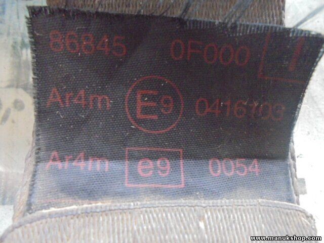 Cinturón de seguridad delantero izquierdo Nissan Terrano Ford 868450F000