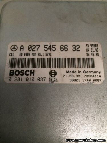 Centralita del motor Mercedes-Benz A0275456632 A 027 545 66 32 0281010037