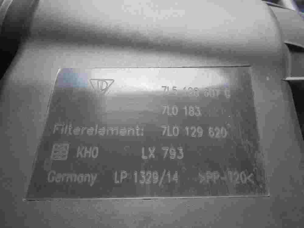 Caja de filtro de aire Porsche Cayenne 2008 3.6 Gasolina 7L5128533A 7L5128607G 