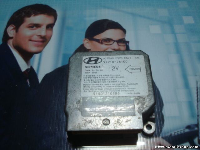 Sensor de impacto de airbag Hyundai Santa Fe 9591026100 SIEMENS 5WK42951