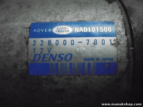 Motor de arranque Land Rover 2280007801 228000-7800 NAD101500 NAD101140 LRS01551