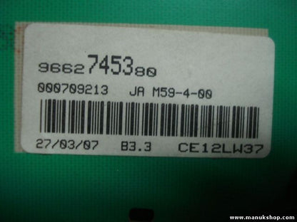 Cuadro de instrumentos Citroen Berlingo MF 1.6 HDI 9662745380 000709213 JAM59400