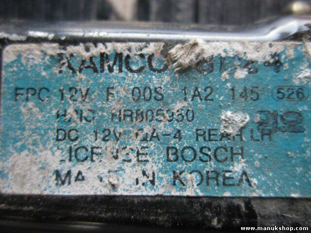 Motor elevalunas trasero izquierdo Hyundai Mitsubishi JK-01 HR805950 F00S1A2145 