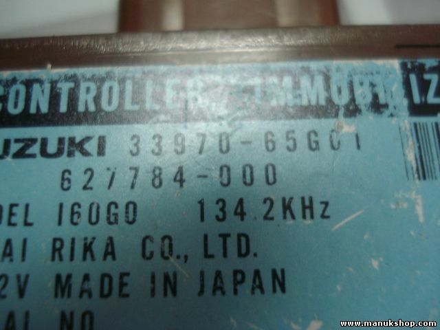 Control de la unidad de alarma inmovilizador módulo Suzuki Baleno 3397065G01 