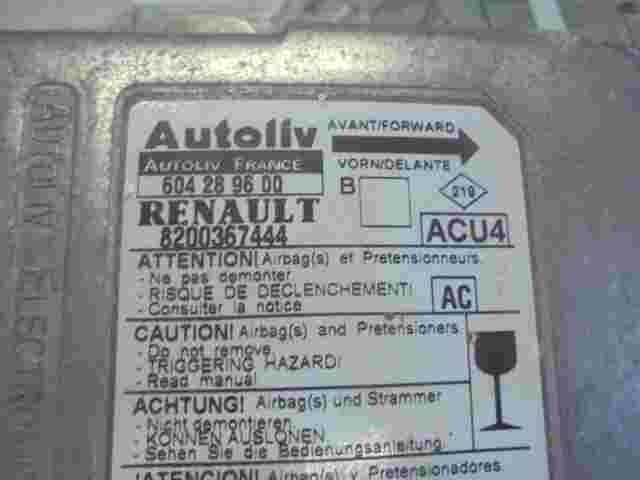 Sensore di impatto airbag Renault Megane II (AC) 8200367444 604289600