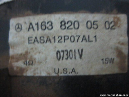 Altavoz Mercedes-Benz W163 M Klasse ML 320 A1638200502 A 163 820 05 02