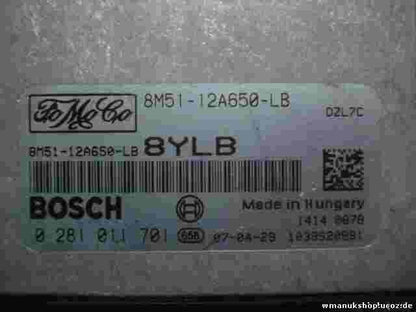 Centralita Ford Focus II C-Max 1.6 2004-2010 8M5112A650LB BOSCH 0281011701