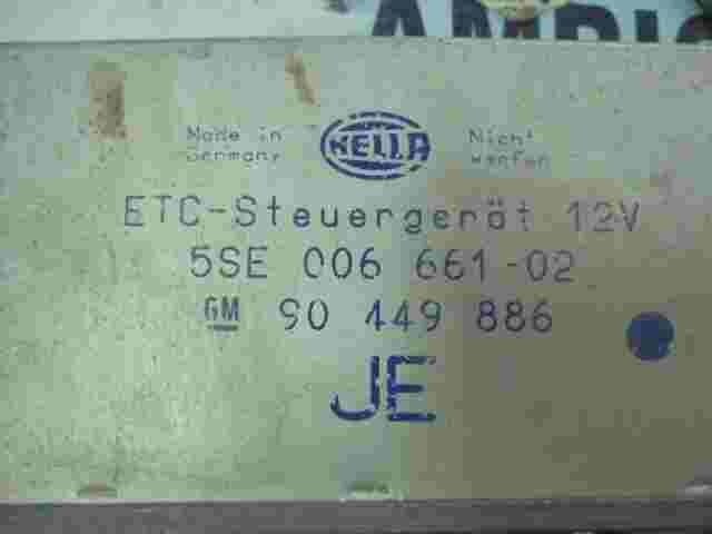 ABS Centralita Opel Astra F 90449886 90449886JE Hella 5SE00666102 5SE 006 661-02