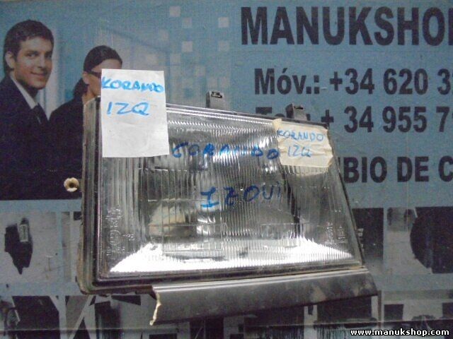 Faro delantero derecho SsangYong Musso Korando (K4) Family 2.5 D 12V4W 9D14