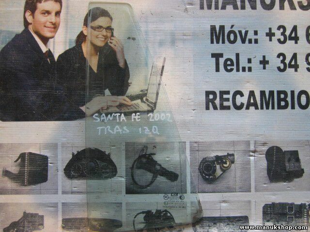 Porta posteriore sinistra triangolo vetro Hyundai Santa Fe I 43R001234