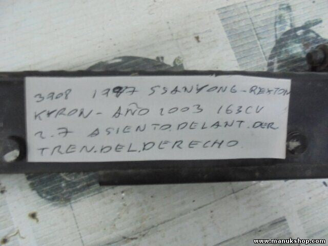 Guía de asiento derecho lado derecho Ssangyong Kyron Rexton 2.7 163 CV 2003 3908