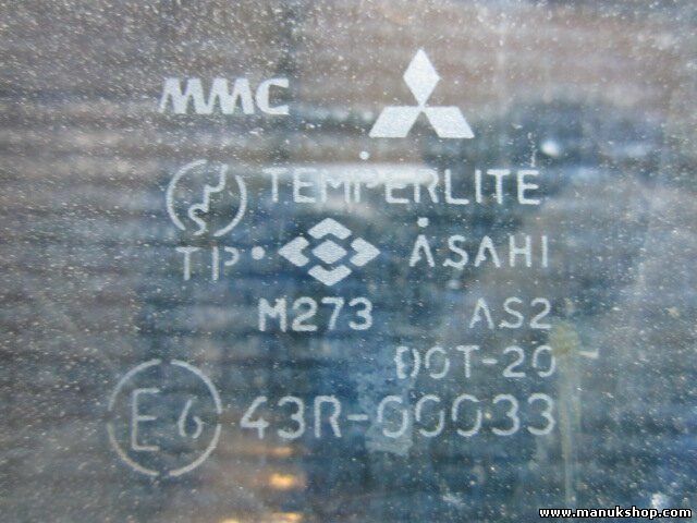 Vetro posteriore sinistro Mitsubishi Pajero Montero 43R00033 M273AS2DOT20