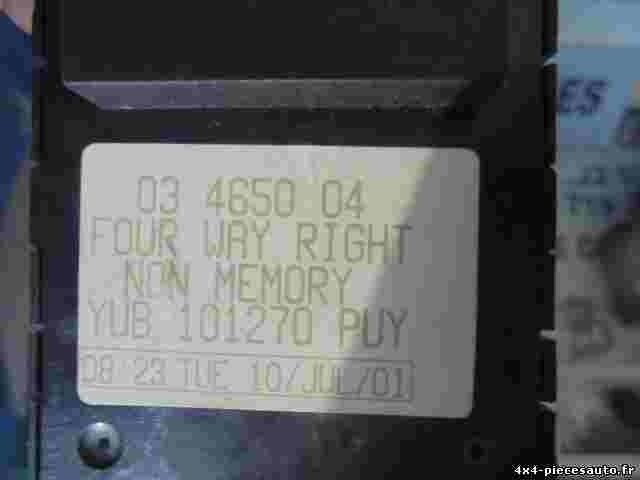 Ajuste de los asientos Rover 75 YUB101270PUY YUB 101270 PUY 03465004 03 4650 04