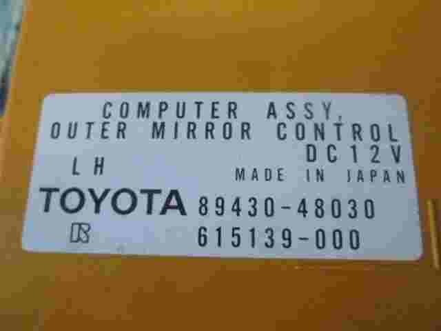 Controllo specchio esterno Lexus RX (L) 8943048030 89430-48030 615139000