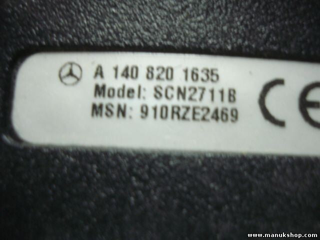 Teléfono Mercedes-Benz W220 S-class C180 A1408201635 SCN2711B MSN 910RZE2469