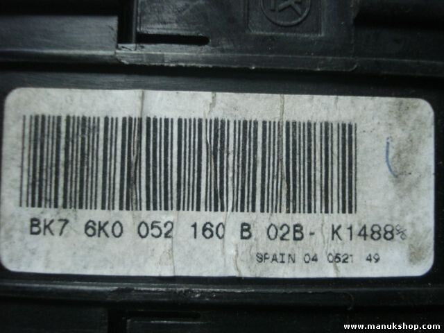 Conmutador de luces Seat Cordoba 6K0052160B 6K0 052 160 B 02BK1488 02B-K1488