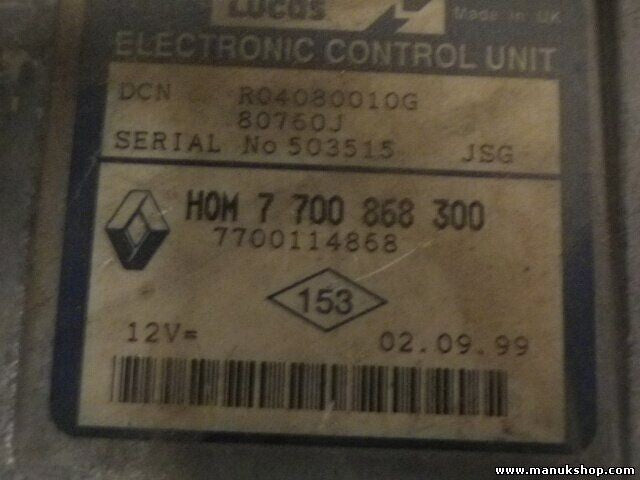 Centralita Renault Clio Kangoo LUCAS HOM7700868300 HOM 7 700 868 300 7700114868