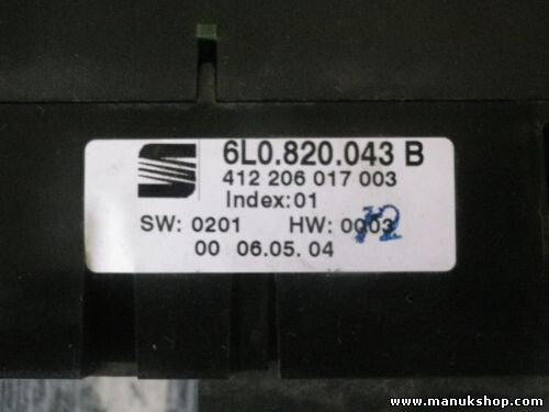 A/C System Seat Ibiza Index 01 6L0 820 043 B 6L0820043B 6LO820043B 412206017003