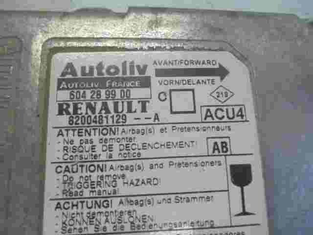 Sensore di impatto airbag Renault Megane II (AB) 8200481129A 604289900