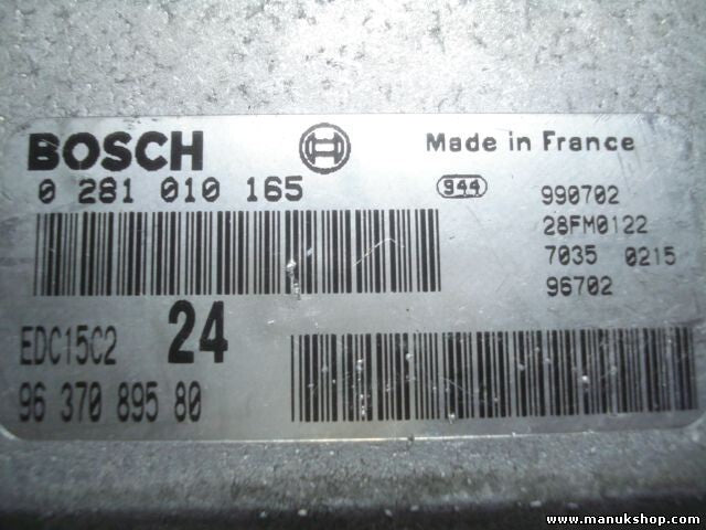 Centralita del motor Citroen Xantia Peugeot 406 2.0 9637089580 0281010165