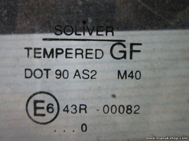 Vetro porta anteriore destra Opel Frontera 43R00082 DOT90AS2M40 E6