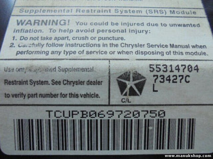 Airbag del pasajero Jeep 55314704 73427C TCUPB069720750 PI 965 03 6 PI965036