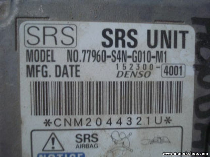 Airbag Centralita Honda HR-V SRS 77960S4NG010M1 Denso 152300-4001