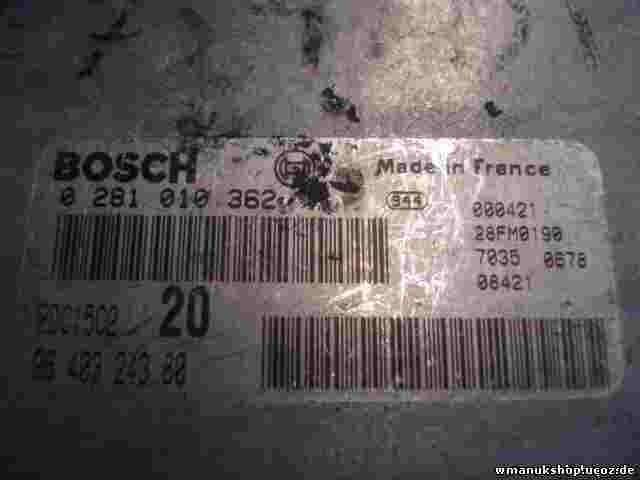 Centralina Peugeot 306 9640324380 EDC15C220 EDC15C2 20 28FM0190 BOSCH 02810362