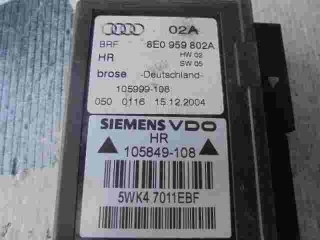 Centralita de elevalunas Audi A4 8E 8E0959802A 8EO959802A 105999108 5WK47011EBF