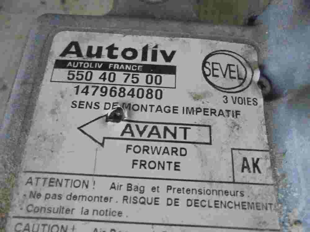 Sensor de impacto de airbag Fiat Ulysse (AK) 1479684080 550407500 550 40 75 00