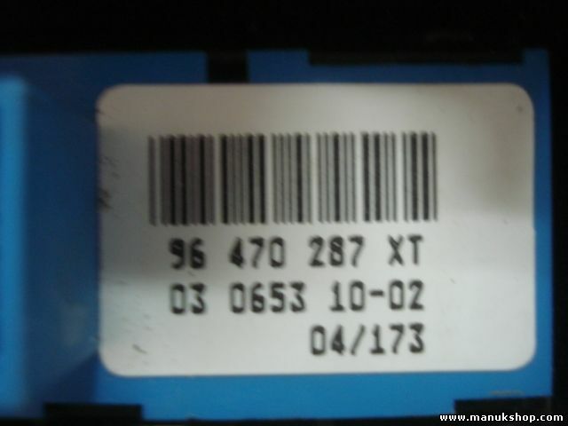 Control de la calefacción Peugeot 96533783YW 96533783YW00 96512442XT 96470287XT