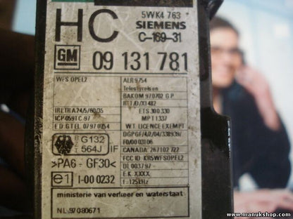 Bobina lector Opel Vectra B Astra G 09131781 09 131 781 SIEMENS 5WK4 763 5WK4763