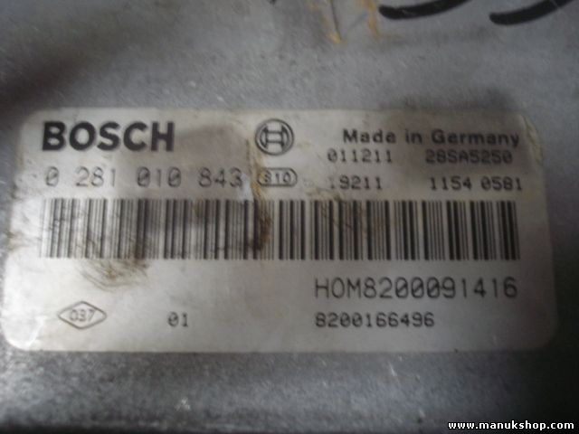Centralita Renault Scenic BOSCH 02810843 HOM8200091416 8200091416 8200166496