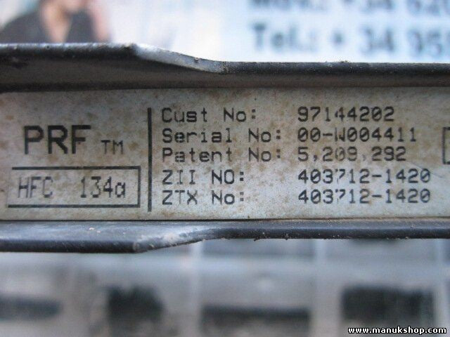 Condensador radiador aire acondicionado Opel 00-W004411 5 209 292 4037121420