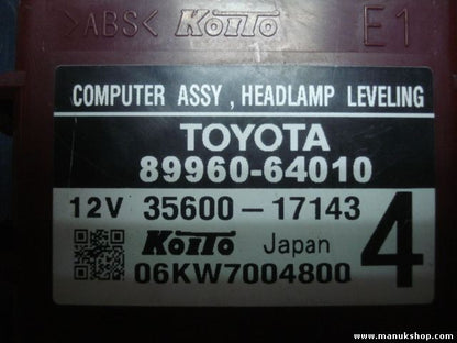 Informática conductor modulo Toyota Assy 8996064010 3560017143 06KW7004800